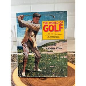 Vtg 1997 The WORLD OF GOLF Anthony Atha Large Dust Cover, Coffee Table Book